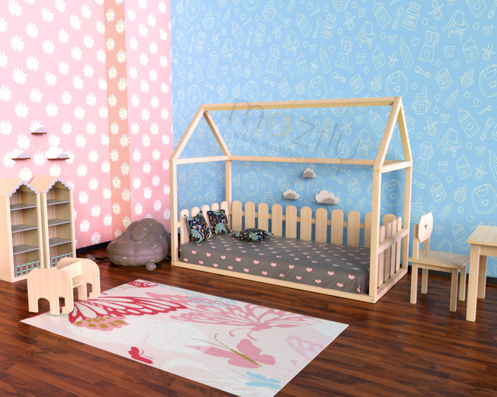 Montessori ahşap yatak no02 Mozilya